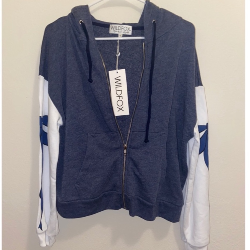 WILDFOX Bow Zip Hoodie